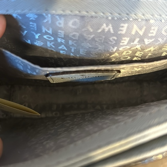 Kate Spade Laurel Way Large Carsen Cloud Cover Blue Crossbody Purse - Picture 9 of 10